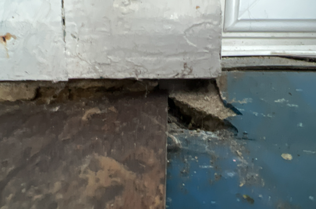 Solid Floor Settlement Solid floor settlement cracking in a concrete floor